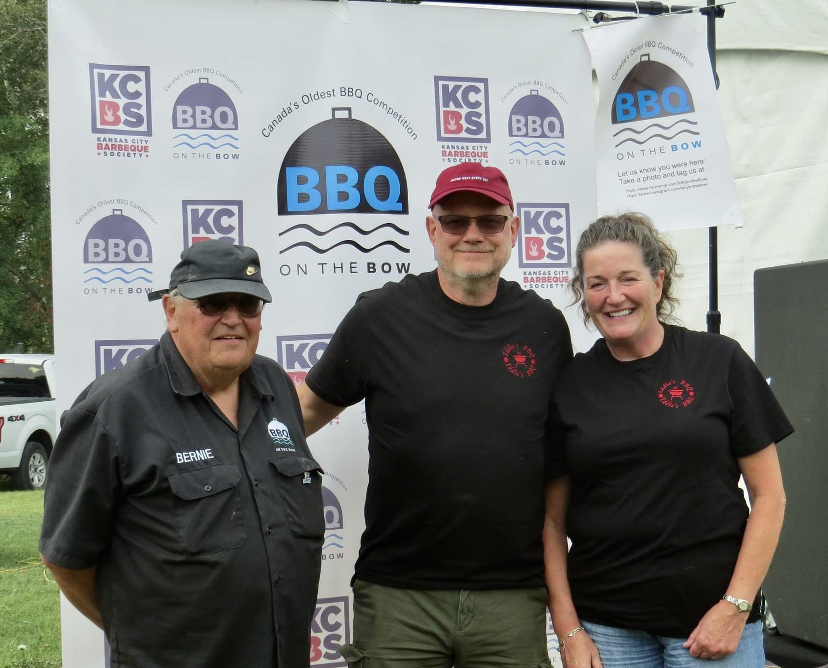 Eddie's bbq staff at the Canada's Oldest BBQ Competition